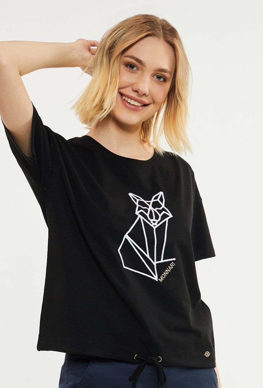 T-shirt damski z ciekawym nadrukiem