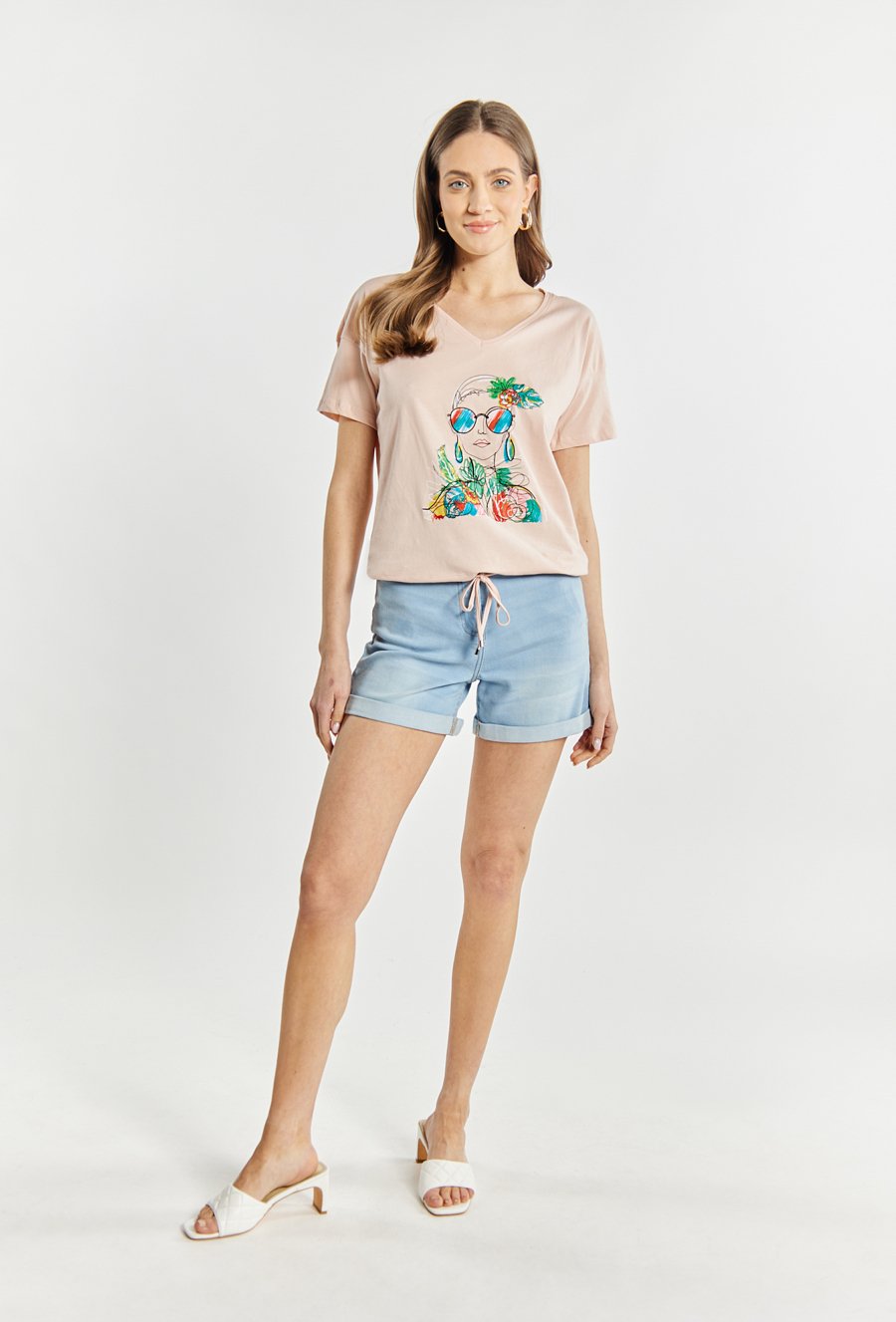T-shirt damski z krótkim rękawem