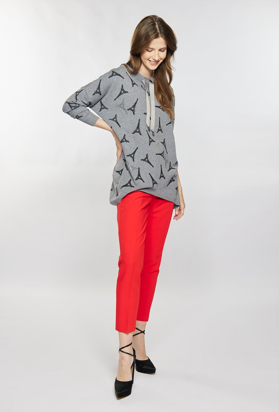 Sweter z wzorem
