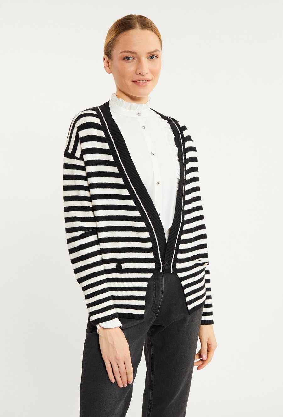 Sweter damski w paski