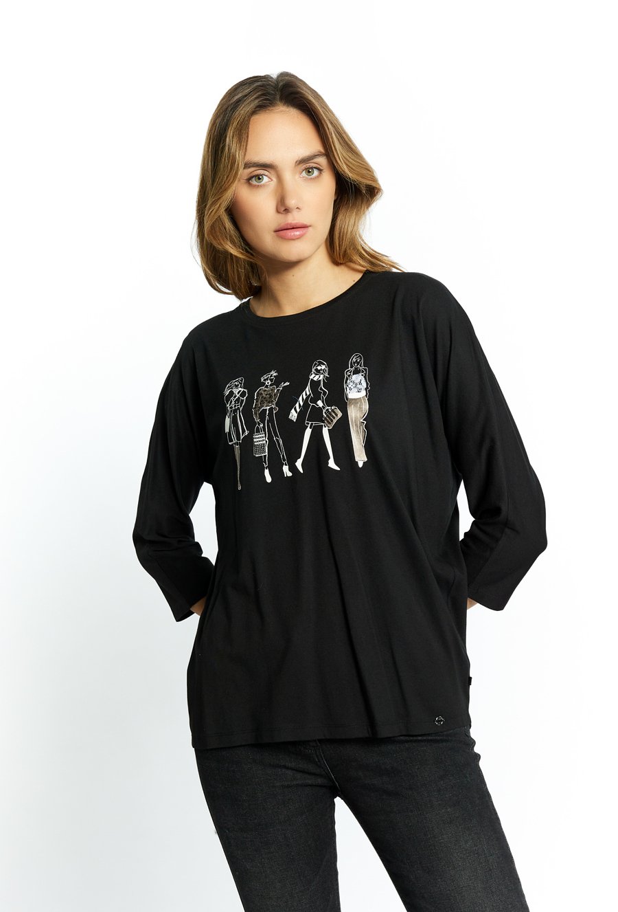 T-shirt damski z bawełny