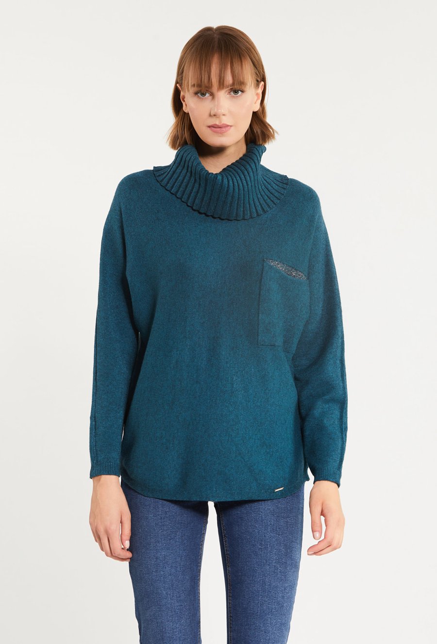 Sweter damski z aplikacją
