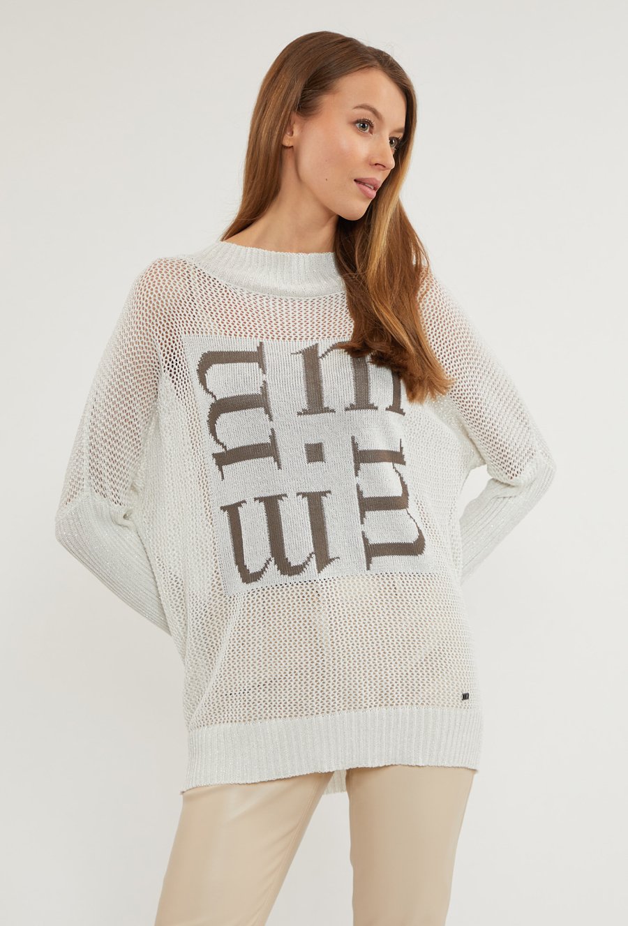 Sweter damski z siateczki