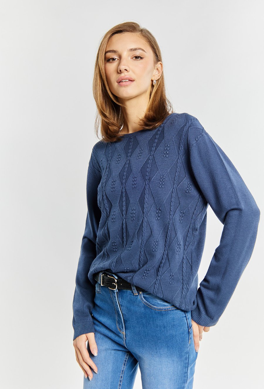Wiskozowy sweter damski