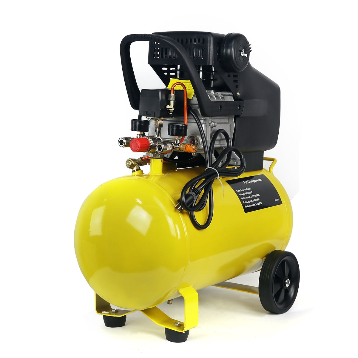 STARK USA Portable 10 Gallon Quiet Air Compressor 3.5HP Air Compressor Horizontal Tank Brand New