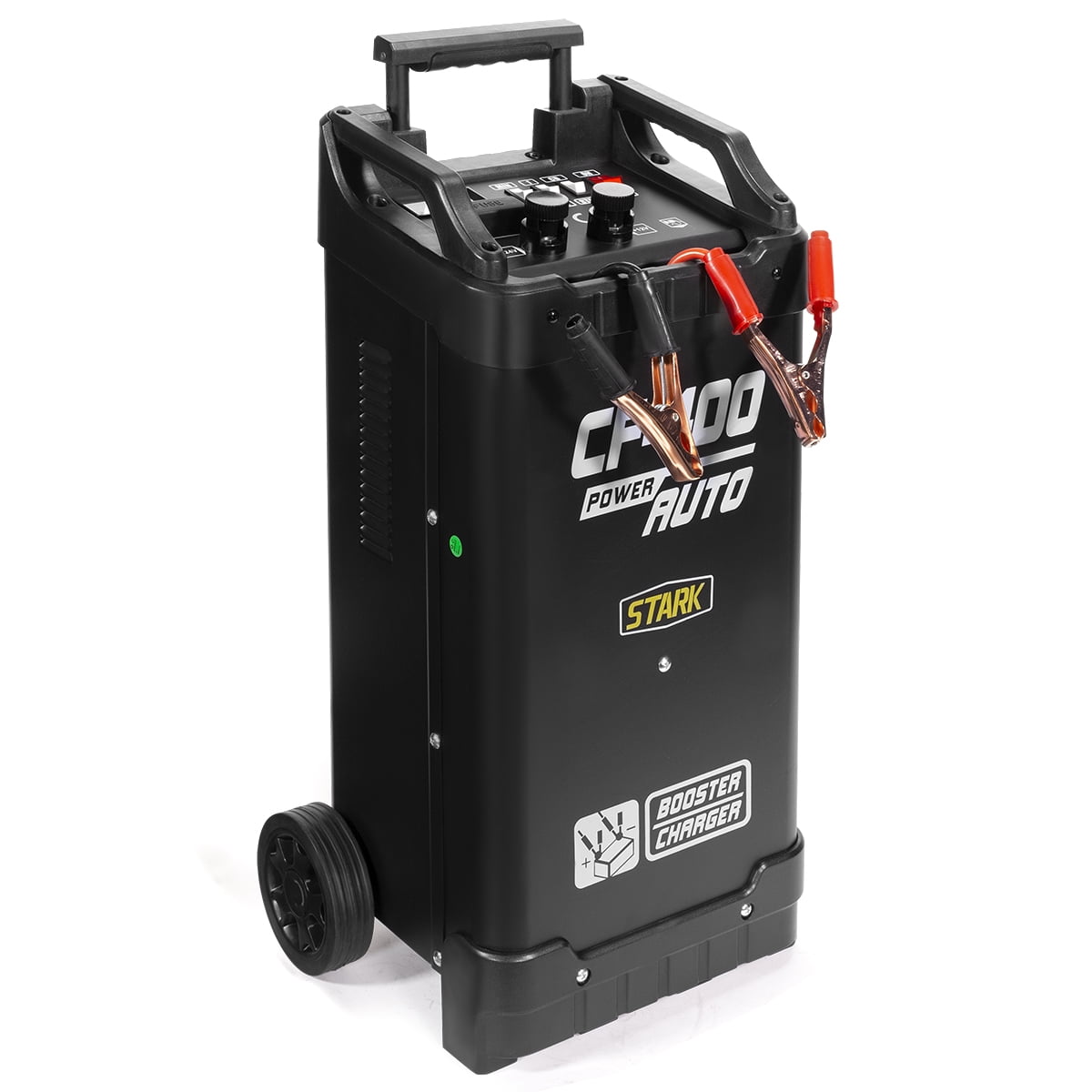Stark 12/24V Battery Charger Fully Automotive Maintainer Jump Starter Display with Telescopic Handle