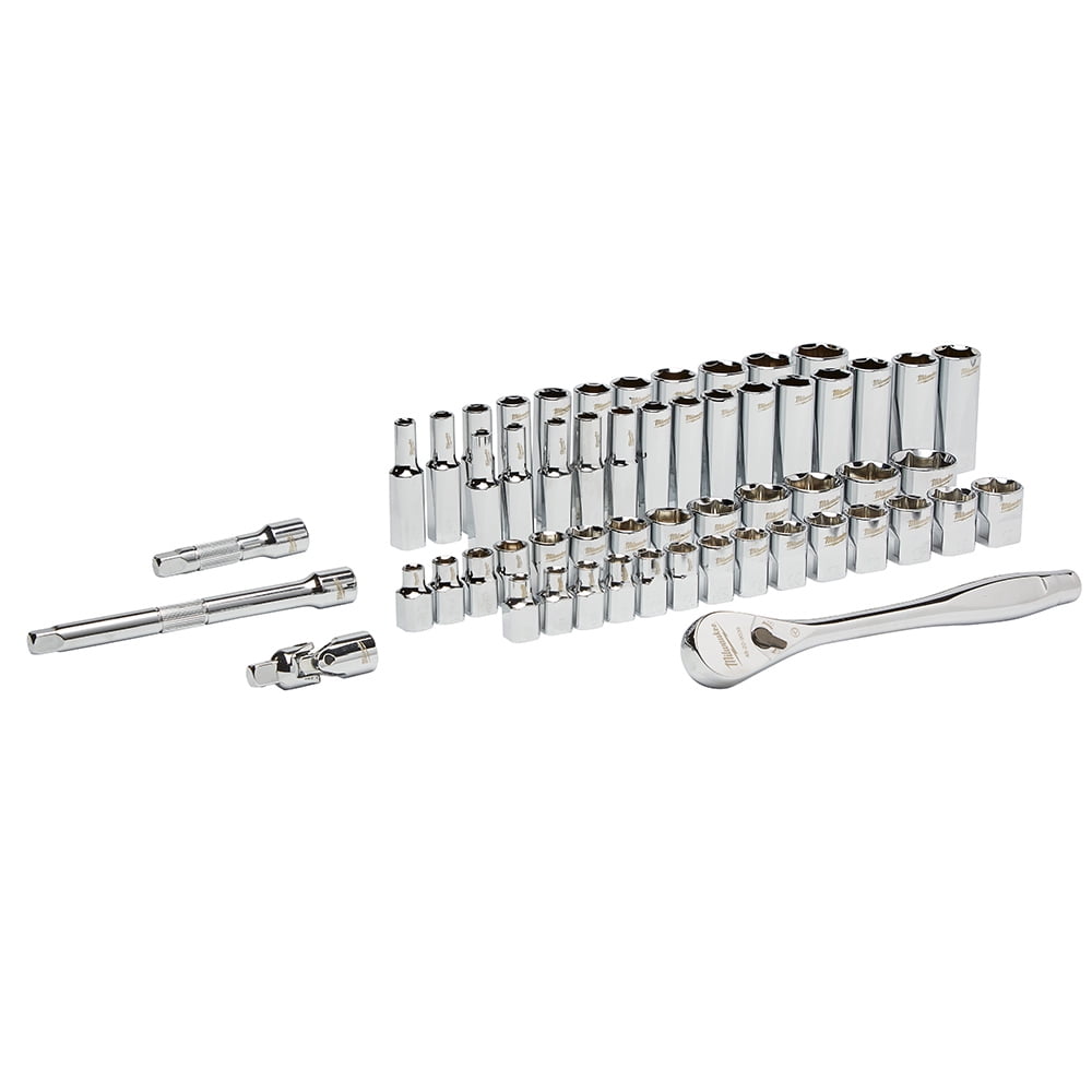 Milwaukee 48-22-9008 3/8 in. Drive 56pc Ratchet & Socket Set (SAE & Metric)
