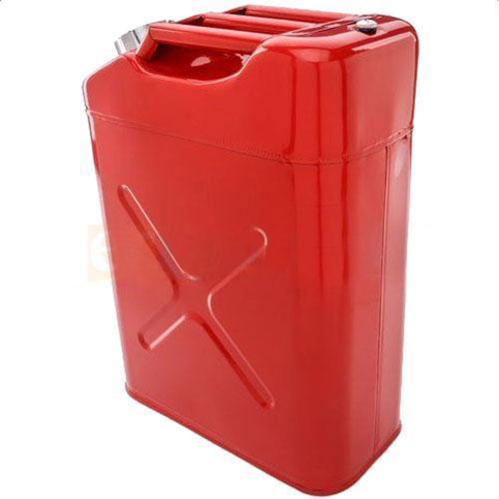 20L US Standard Cold-rolled Plate Petrol Diesel Can Gasoline Bucket with Oil Pipe Army Green