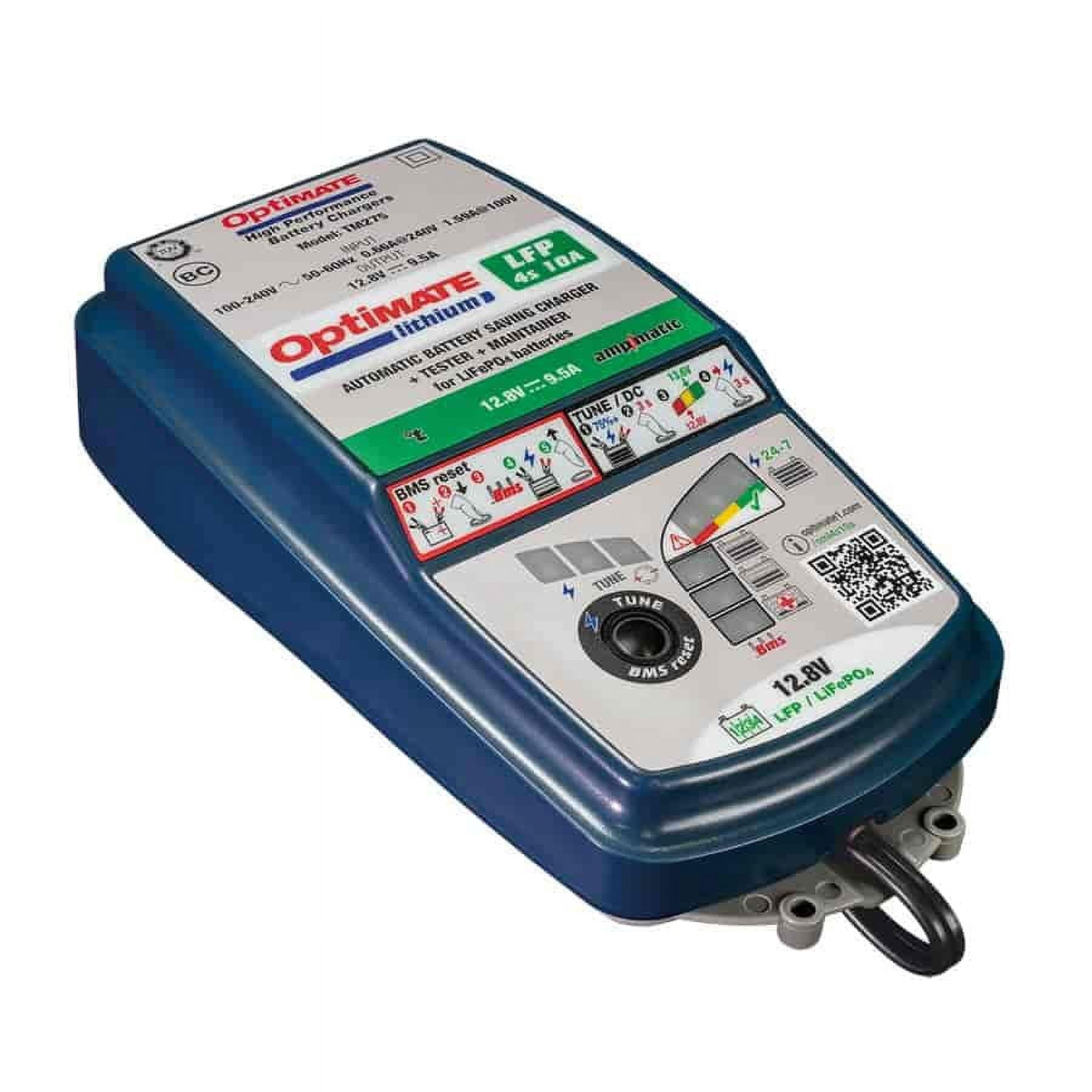 OptiMate TM-275 OptiMate Lithium 4s Battery Charger & Maintainer 12.8-13.2 V Bat