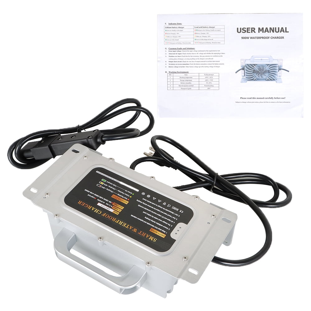 LABLT 48V 15A Battery Charger Replacement for Yamaha G19-G22 with 2 Pin Handle Plug