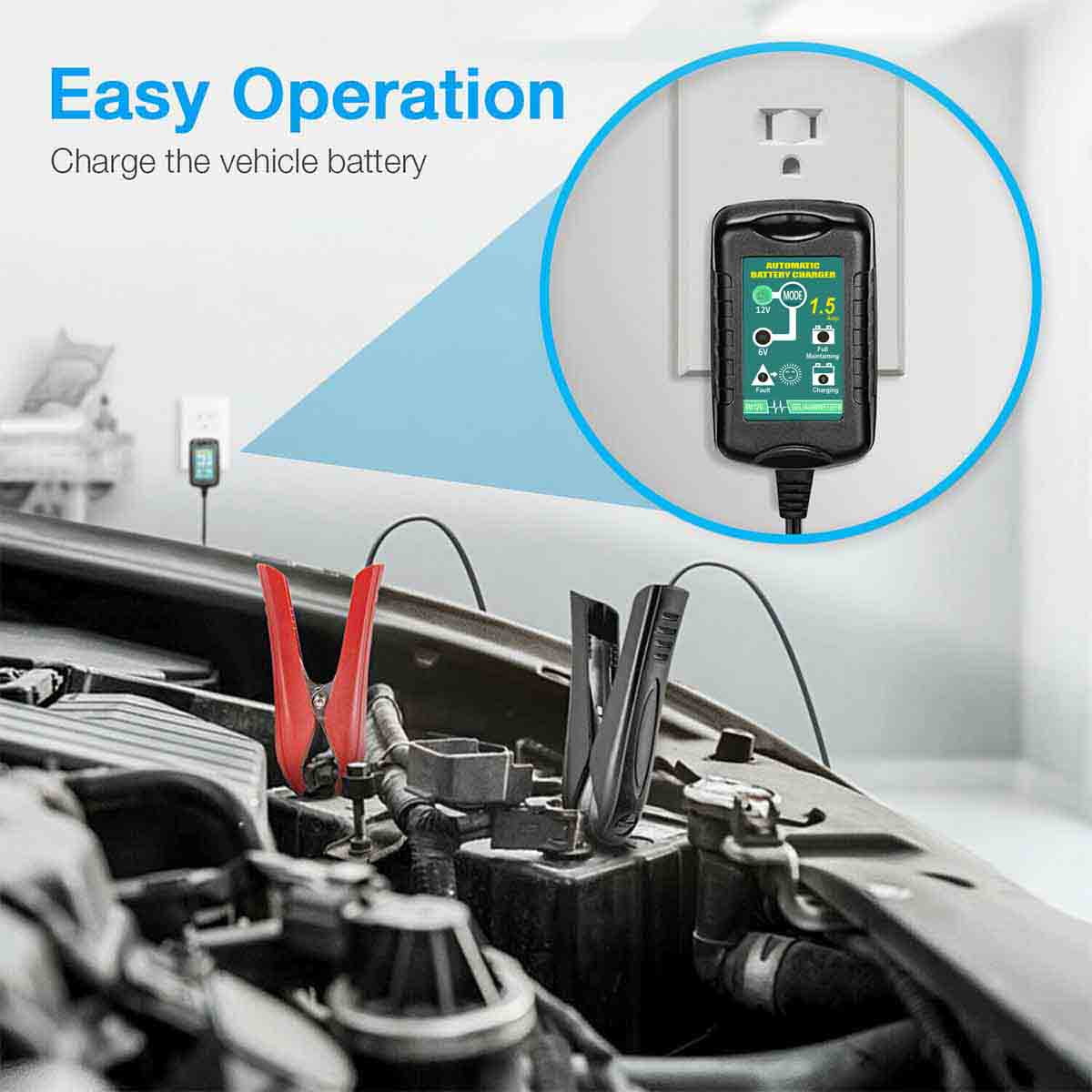 3 Pack 6V 12V battery charger maintainer trickle for Harley Davidson motorcycles