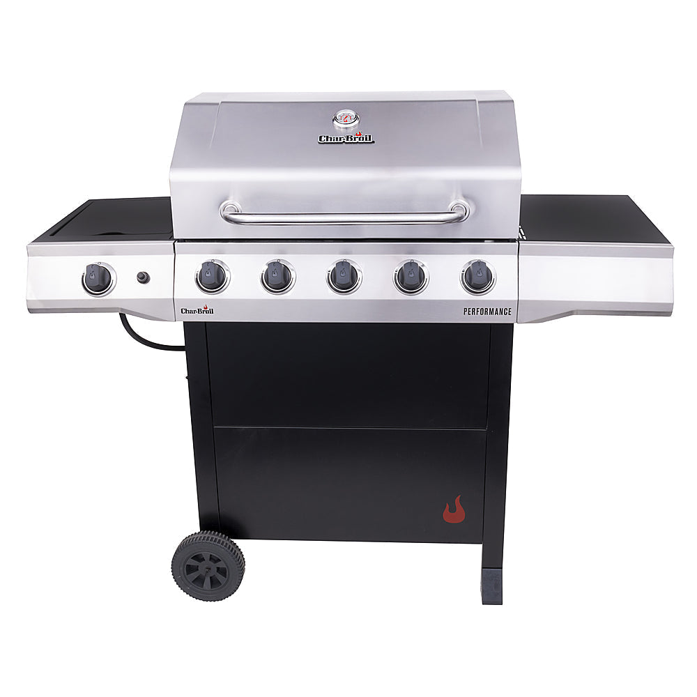 Char-Broil - Performance Series 5-Burner Gas Grill - Stainless Steel/Black