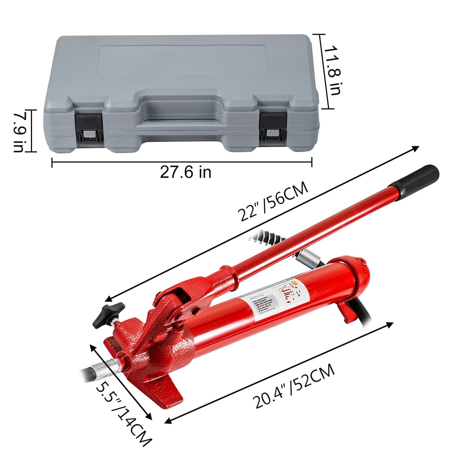 BENTISM 2.0M Porta Power Hydraulic Jack Repair Tool Kit Power Set Auto Tool 12 Ton
