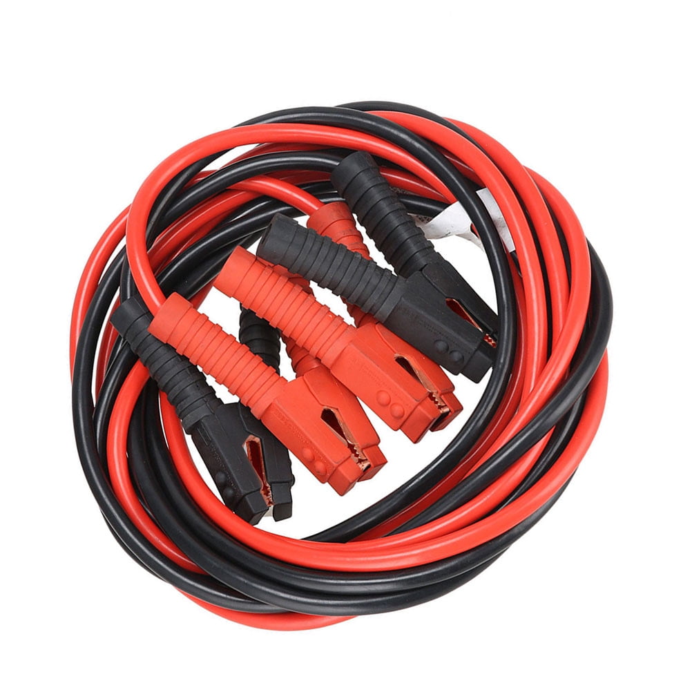 6m 3000A Car Battery Power Emergency Cable Jump Start Firing Line Power Wire Copper Clip Clamp Boost Cord Bateria Auto (Black and Red)