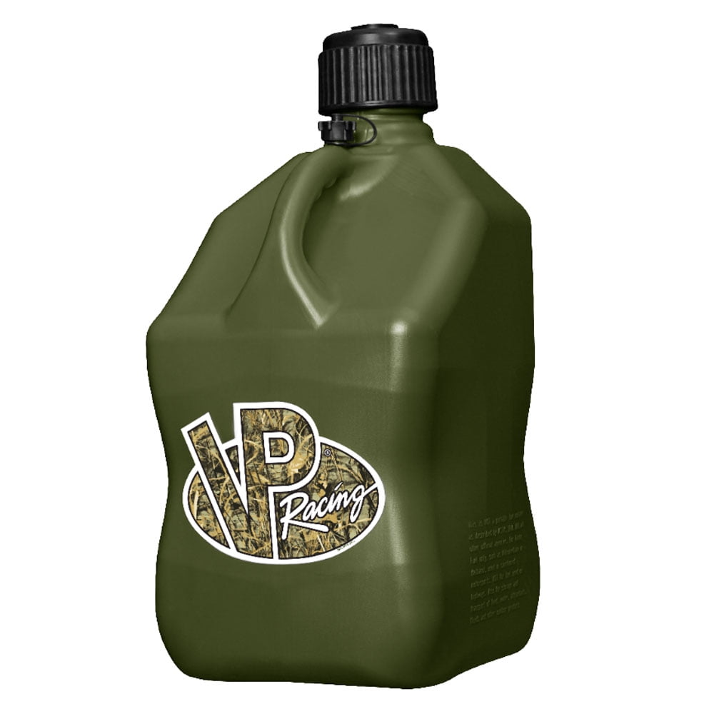 VP Racing Fuels Motorsport 5.5 Gallon Square Utility Jugs, Camo (4 Pack)