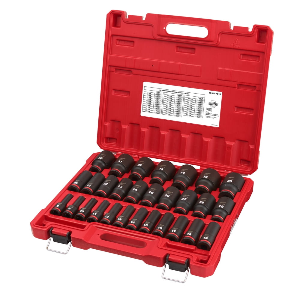 Milwaukee Impact Socket Set 1/2