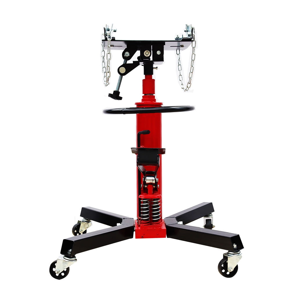 TECHTONGDA Hydraulic Transmission Jack Heavy Vehicle Lift Tool Double Pump 0.6T