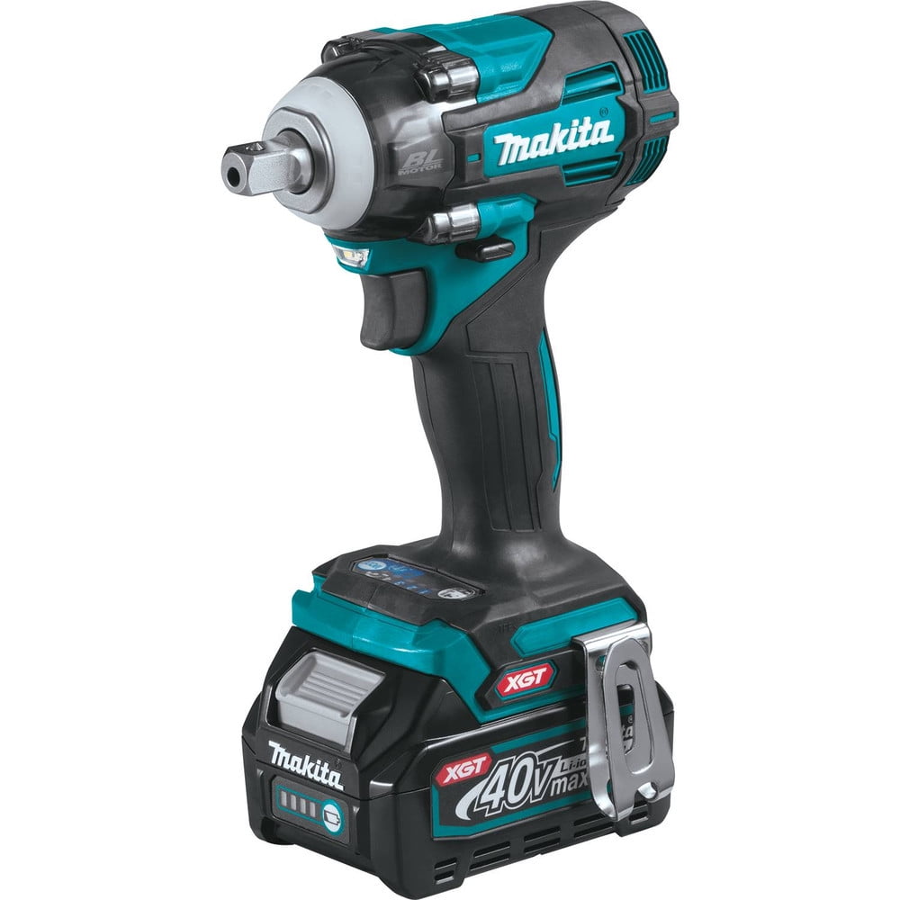 Makita GWT05D 40V Max Brushless Lithium-Ion 1/2 in. Cordless 4-Speed Impact Wrench with Detent Anvil Kit (2.5 Ah)