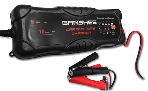 Banshee 12V and 24 Volt Charger For Cars, Boats, RV's and Trucks - 2 Year Warranty