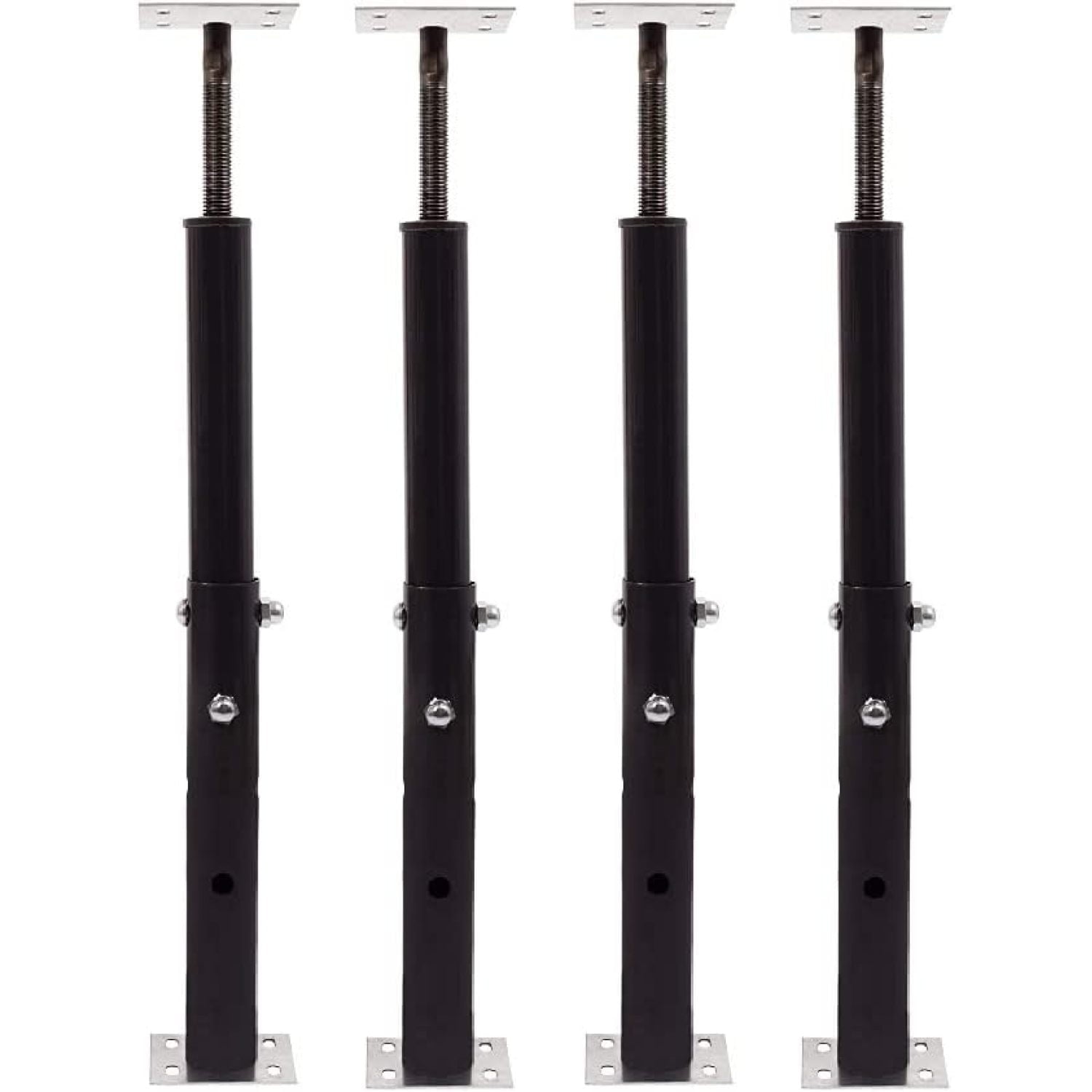 HTYSUPPLY Adjustable Floor Jack (Model C-3), Akron Jacks Floor Jacks, Telescoping Jack For Temporary Support, Size Range 1'7''-3' (Fоur Расk)