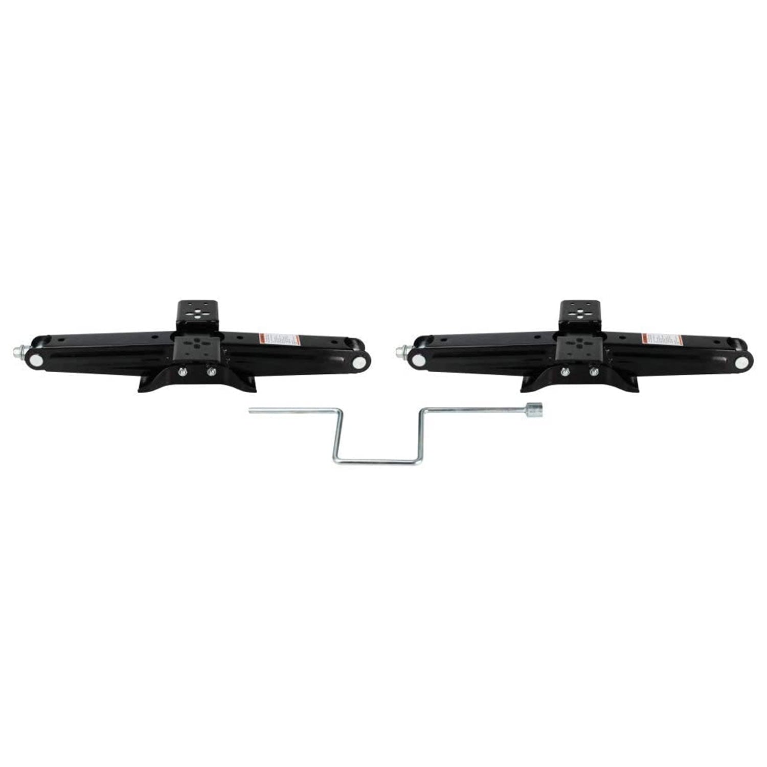 Quick Products 5000 Pound Max RV Stabilizing Scissor Jack, Black (Set of 2)