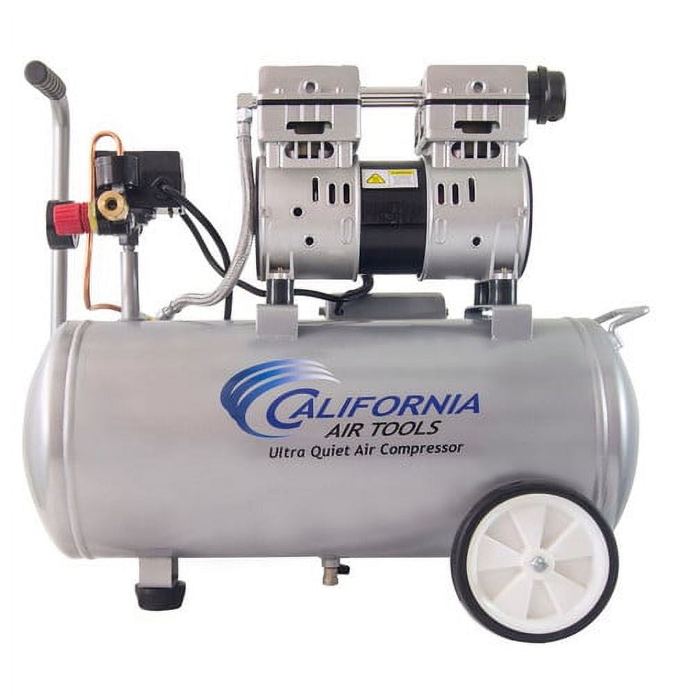 California Air Tools 8010 Ultra Quiet & Oil-Free 1.0 Hp, 8.0 Gal. Steel Tank Air Compressor