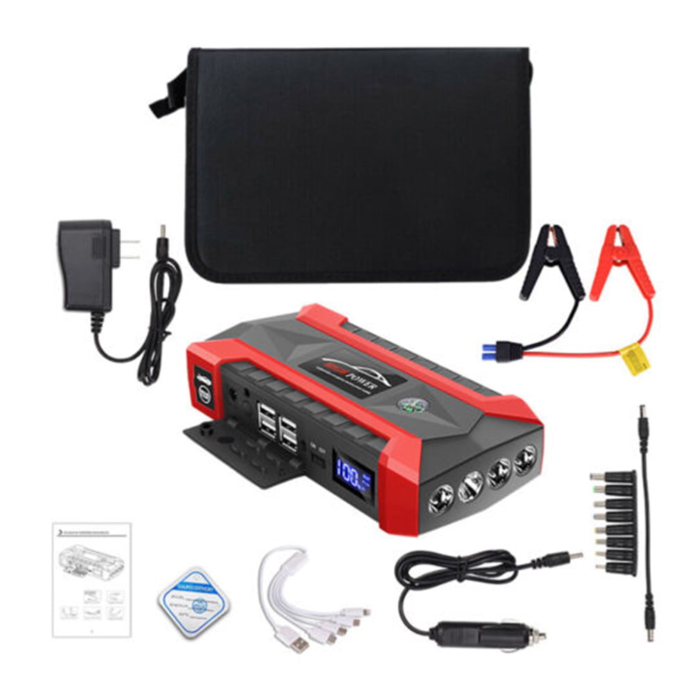 Xhy 89800mAh Car Jump Starter Portable Battery Pack Booster Jumper Box Emergency Start Power Bank Supply Charger with Built-in LED Light