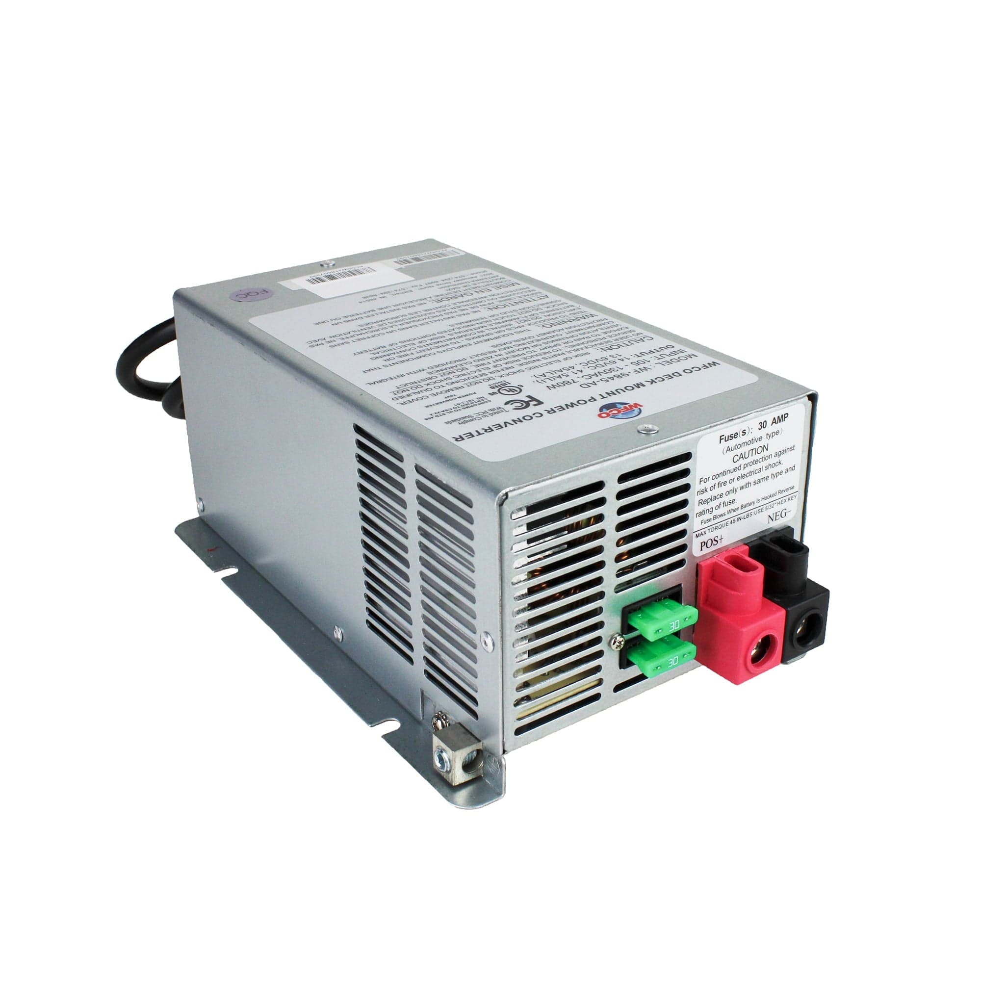 WFCO WF-9845-AD-CB WF-9800 Series Deck-Mount Converter Charger - 45 Amp