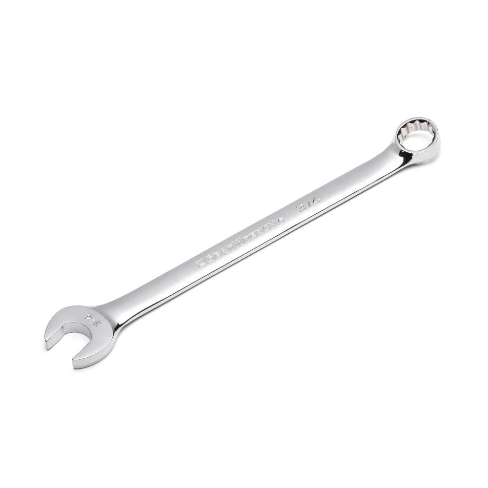 GearWrench 81918 15 Pc. 12 Point Sae Long Pattern Combination Wrench Set With Wrench Roll