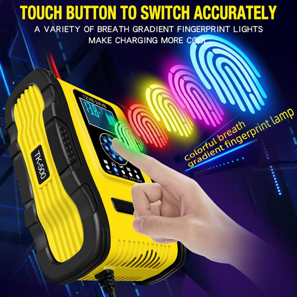 Haimni Car Battery Chargers Full Automatic Smart Pulse Repair Battery 7 Stage Charging