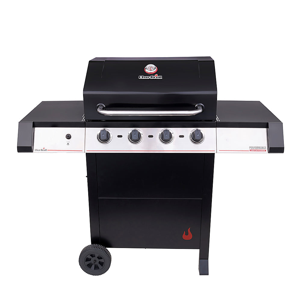 Char-Broil - Performance Series TRU-Infrared 4-Burner Gas Grill - Stainless Steel/Black