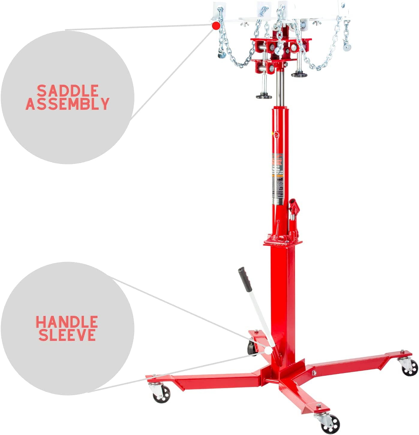 Blackhawk Automotive 144476 Economy Transmission Jack - 700 lbs Capacity, Model No. BH7000