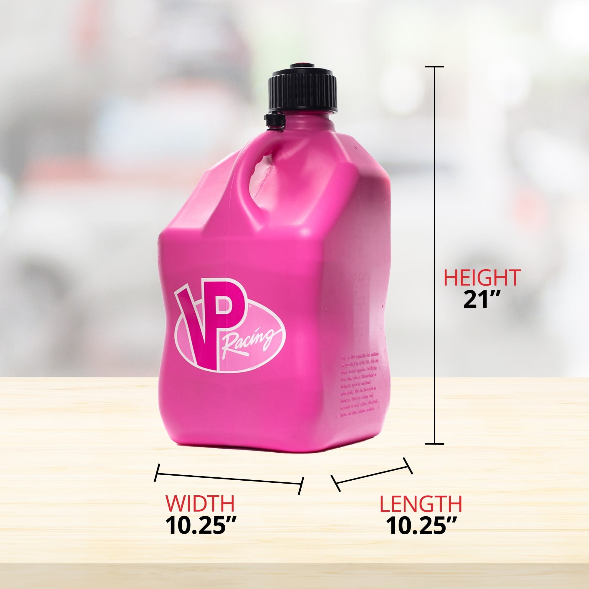 VP Racing 5.5 Gallon Motorsport Racing Fuel Utility Jug, Pink (12 Pack)
