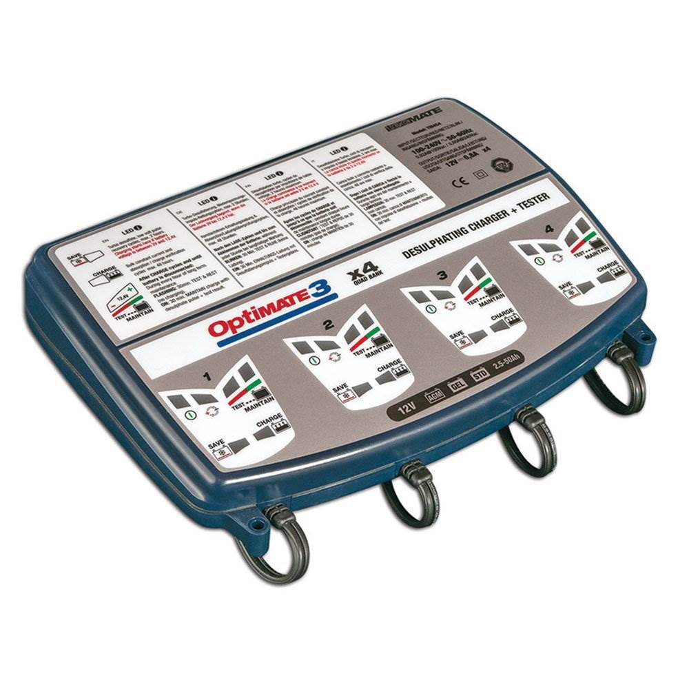 TecMate TM-455 Optimate 3 4X Ampmatic Battery Charger for Various 12V Batteries