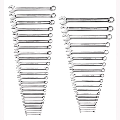 Gearwrench 81919 44pc. Long Pattern Combination Non-Ratcheting Wrench Set MM/SAE