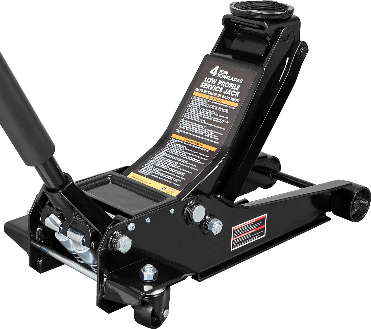 Torin 4 Ton Low Profile Service/Floor Jack Hydraulic Car Jack with Quick Lift Pump,Black,W8407B