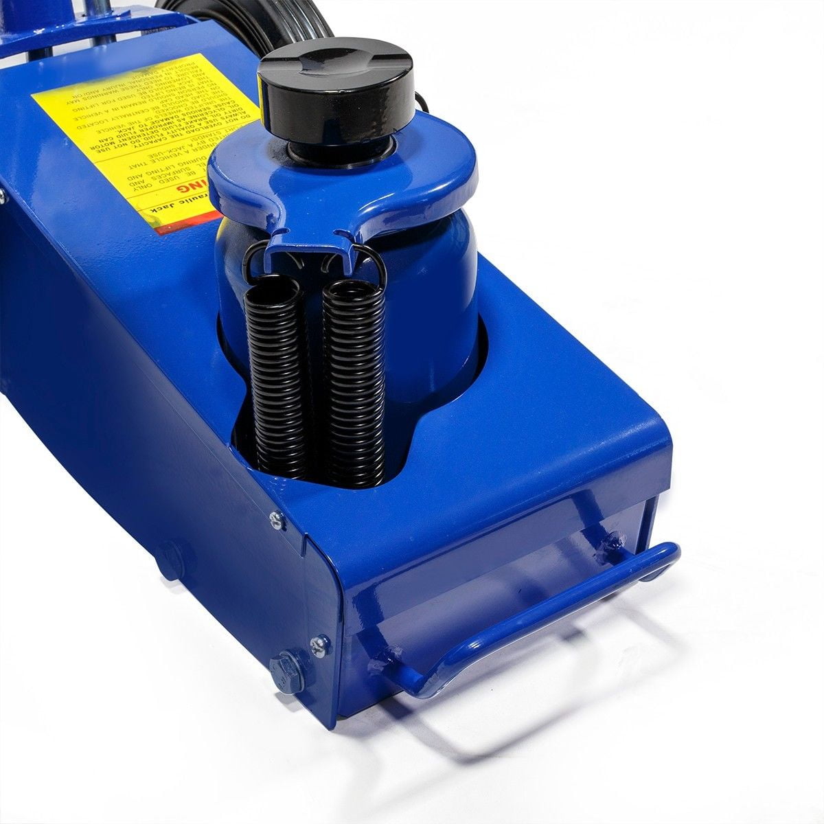 STARK USA 22-Ton Hydraulic Floor Jack Air-Operated Axle Bottle Jack Capacity with (4) Extension Saddle Set Built-in Wheels, Blue
