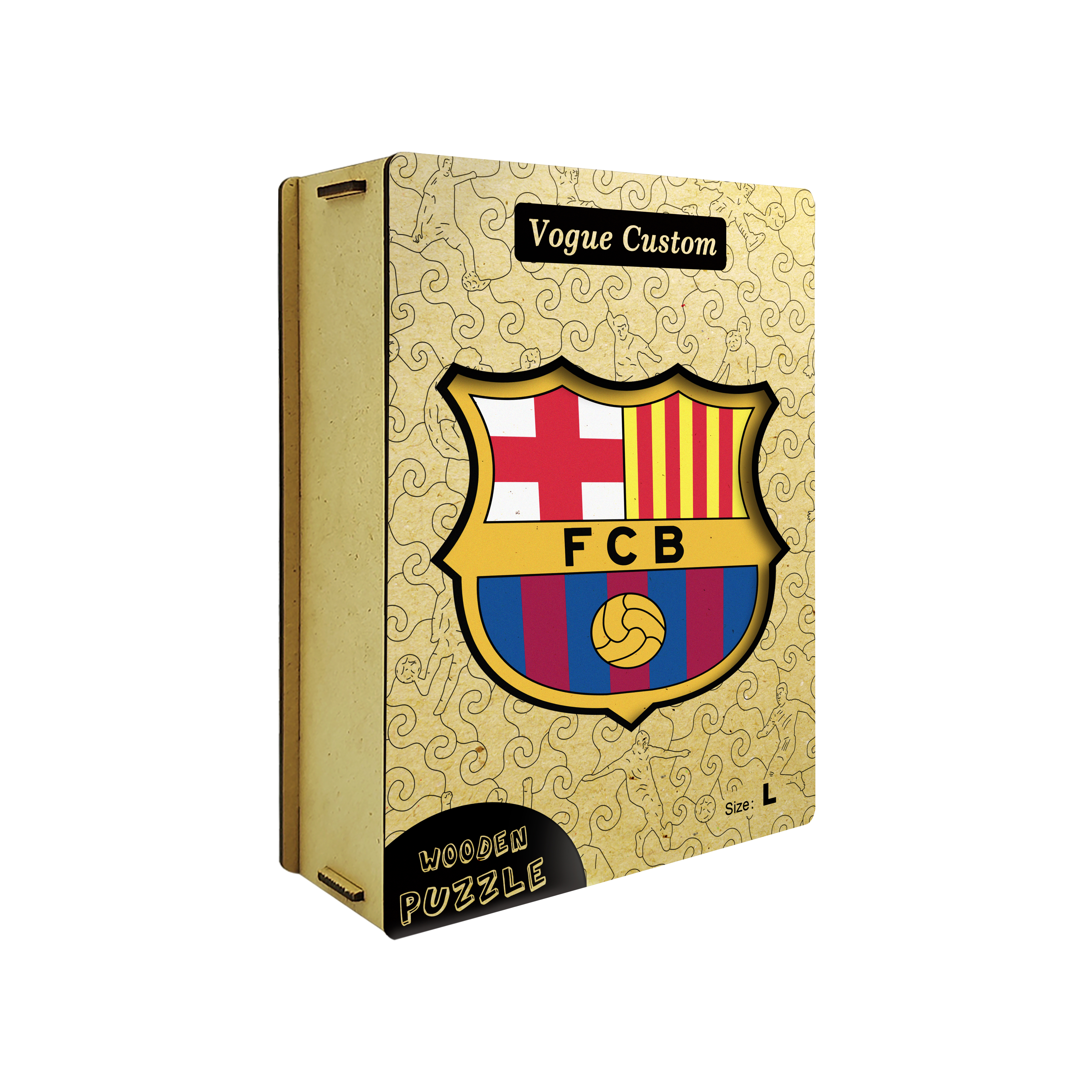 Barcelona Logo Wooden Jigsaw Puzzle