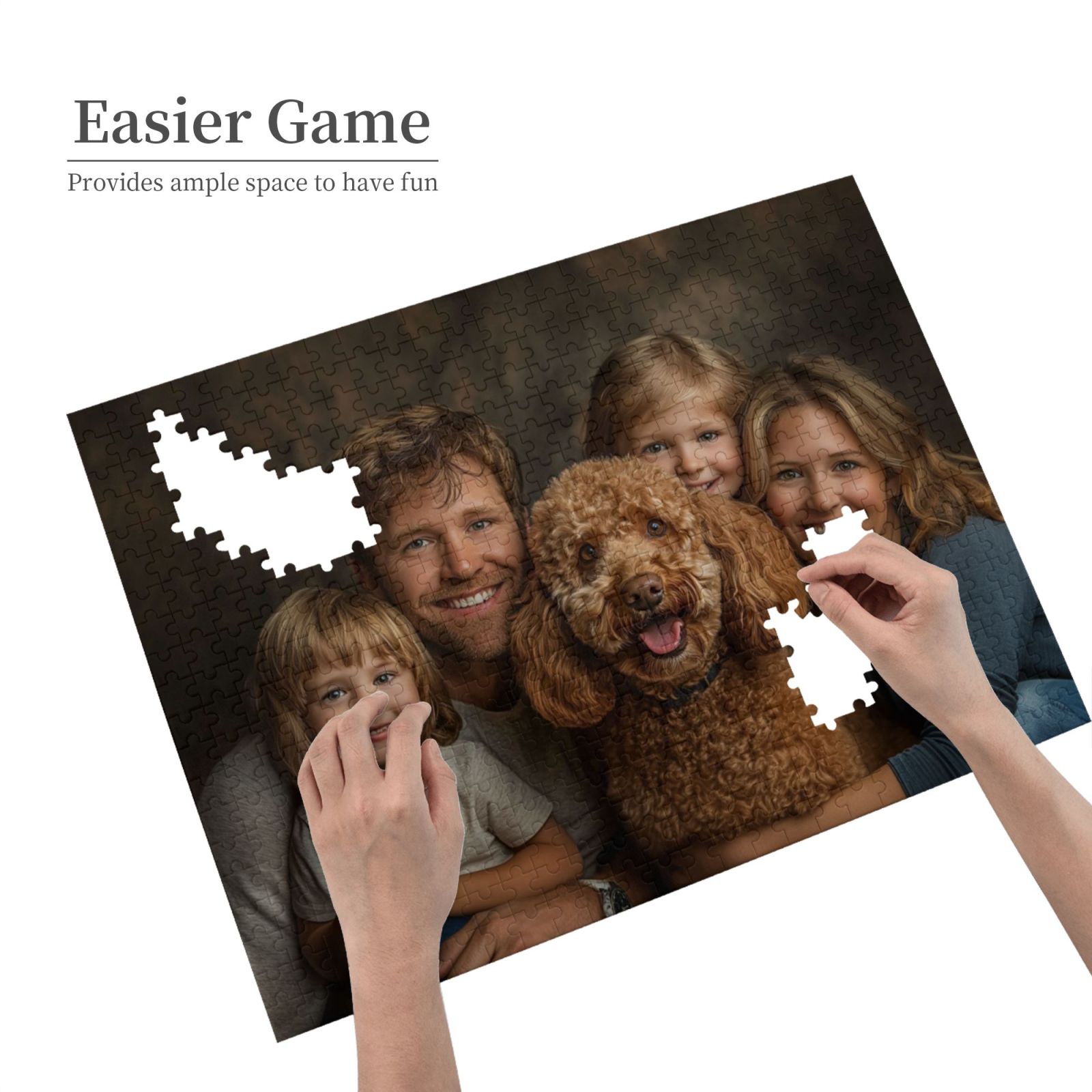 Custom Family Portrait Jigsaw Puzzle 500PCS