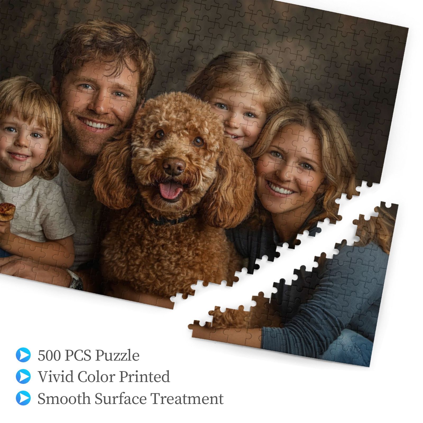 Custom Family Portrait Jigsaw Puzzle 500PCS