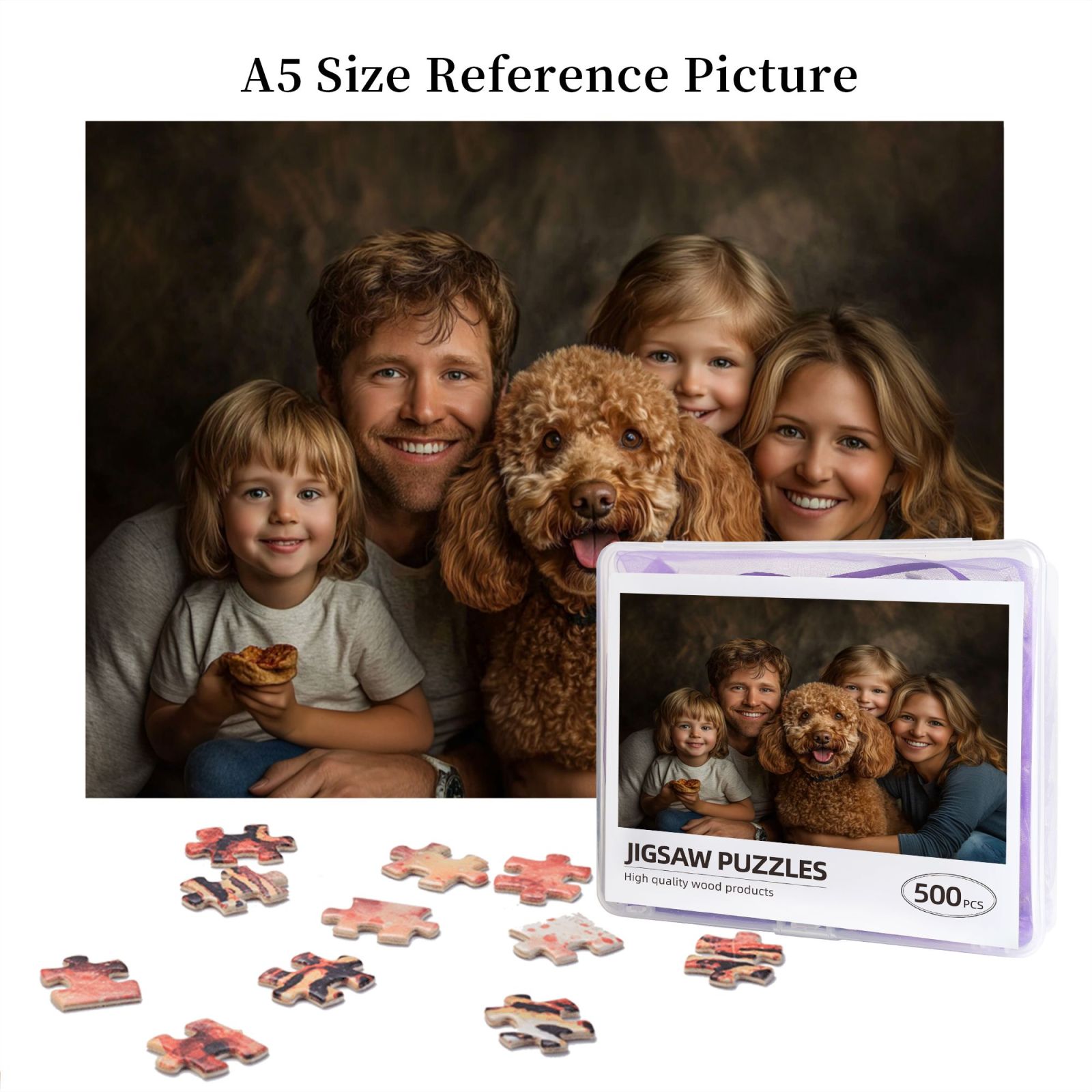 Custom Family Portrait Jigsaw Puzzle 500PCS