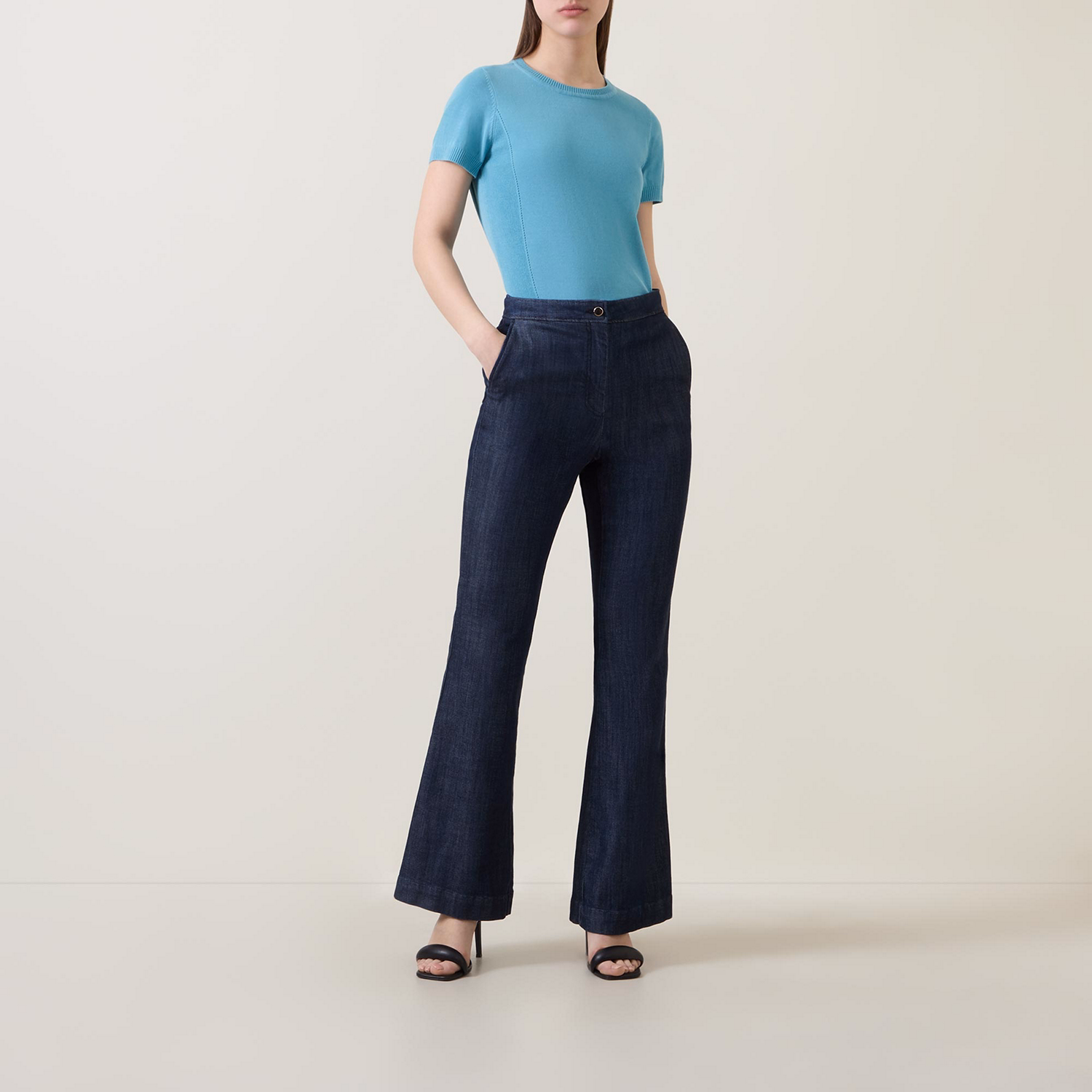 Eyelet Regular-Fit Sweater