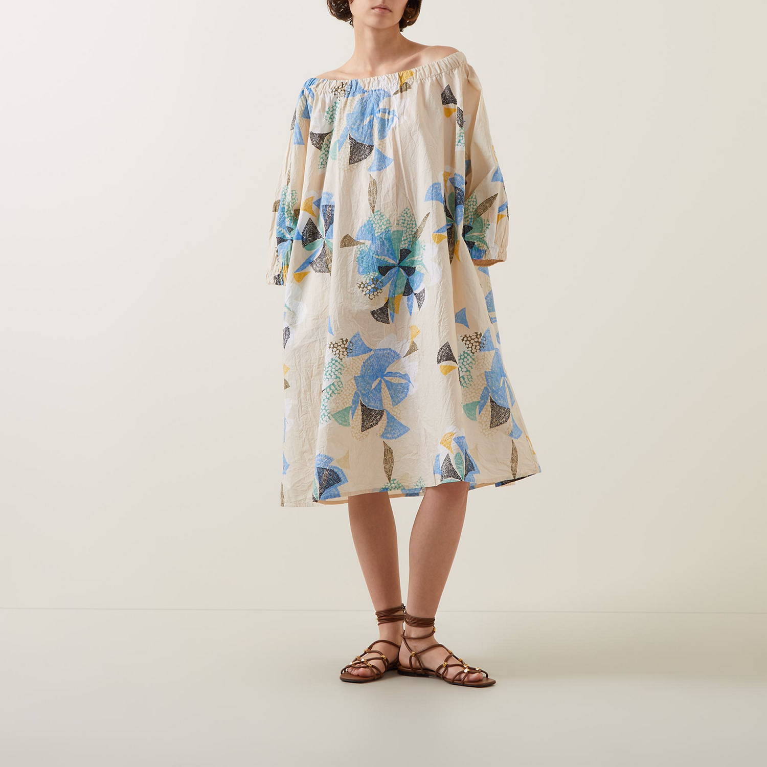 Nazelle Printed Bardo Dress