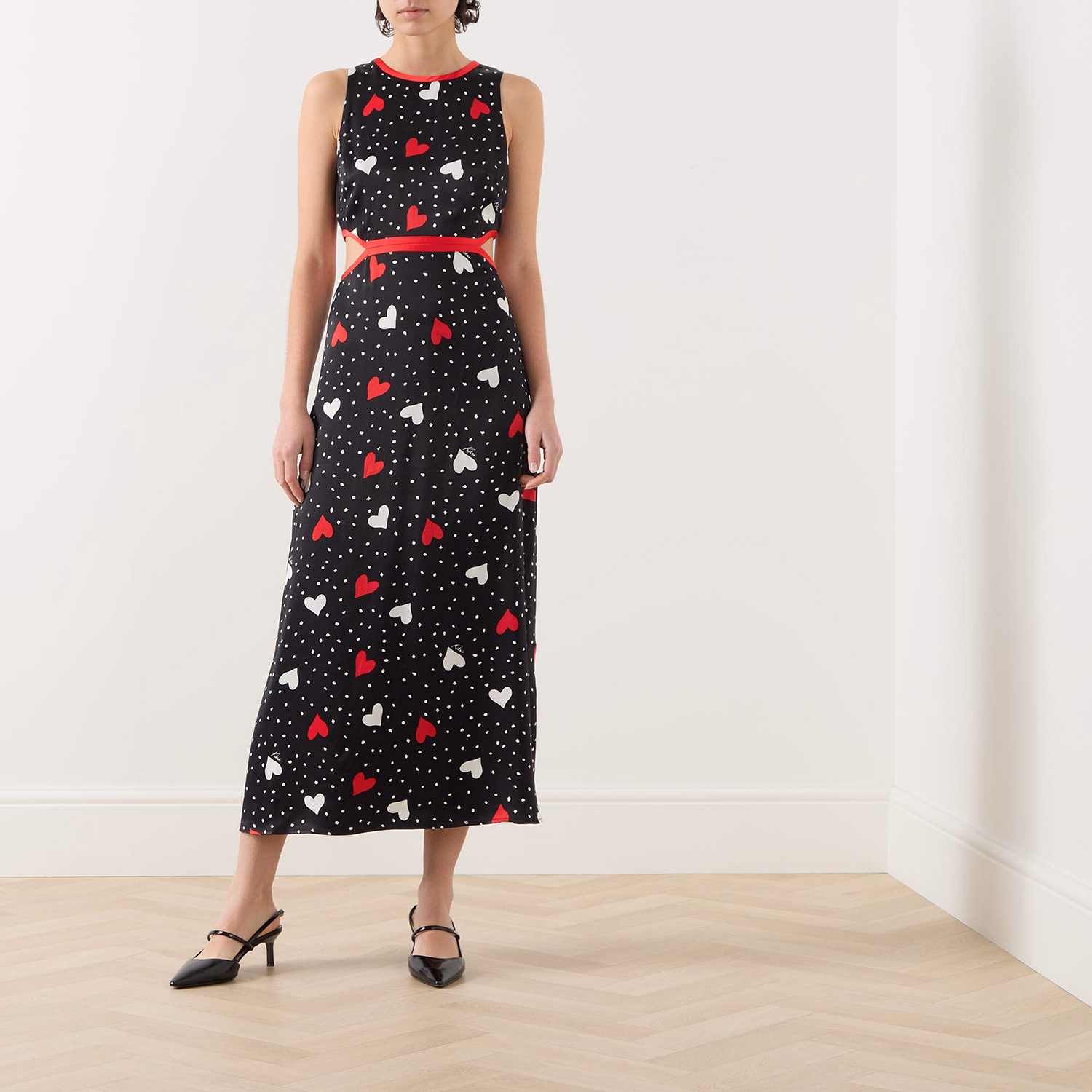 Annette Heart-Print Dress