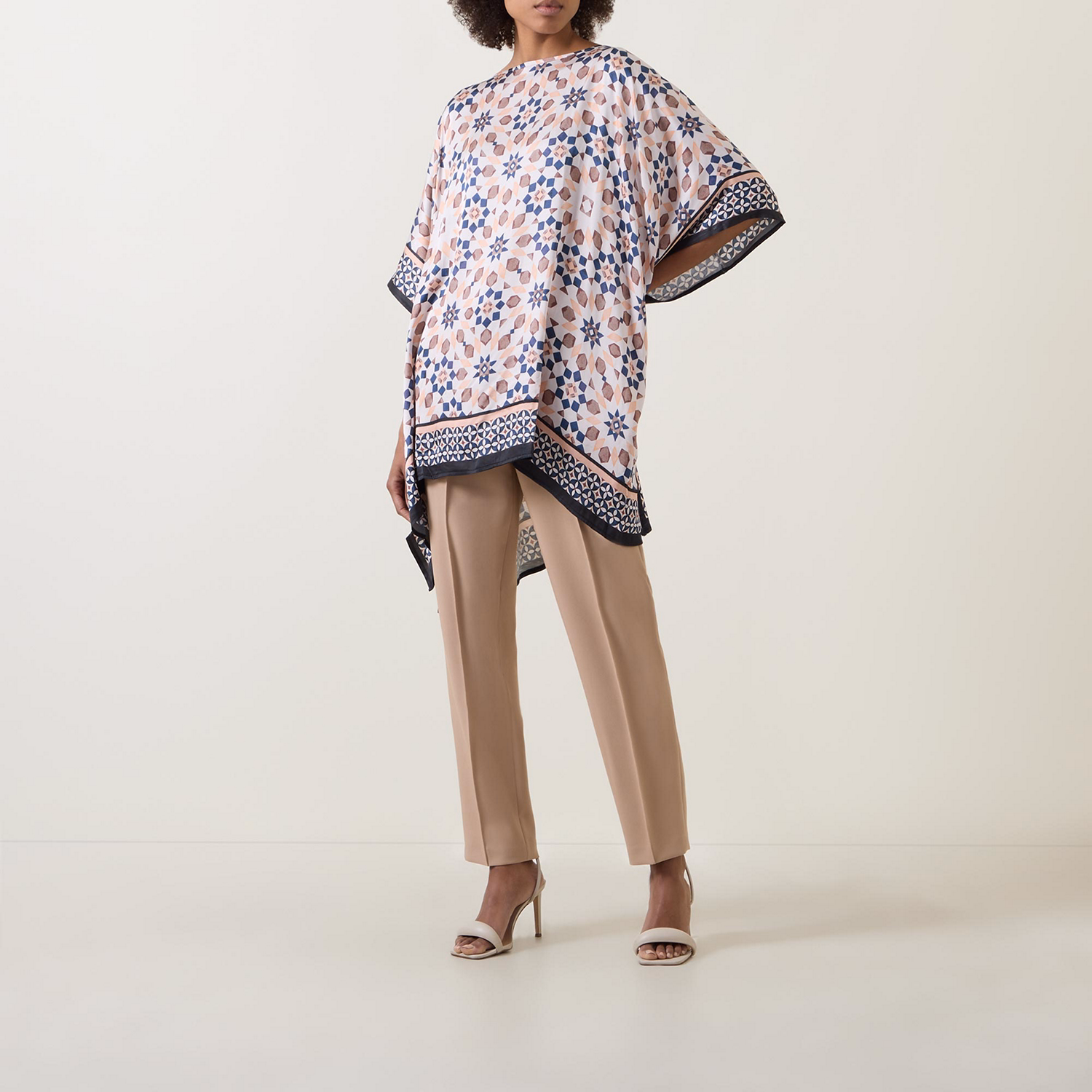 Tile Oversized Poncho