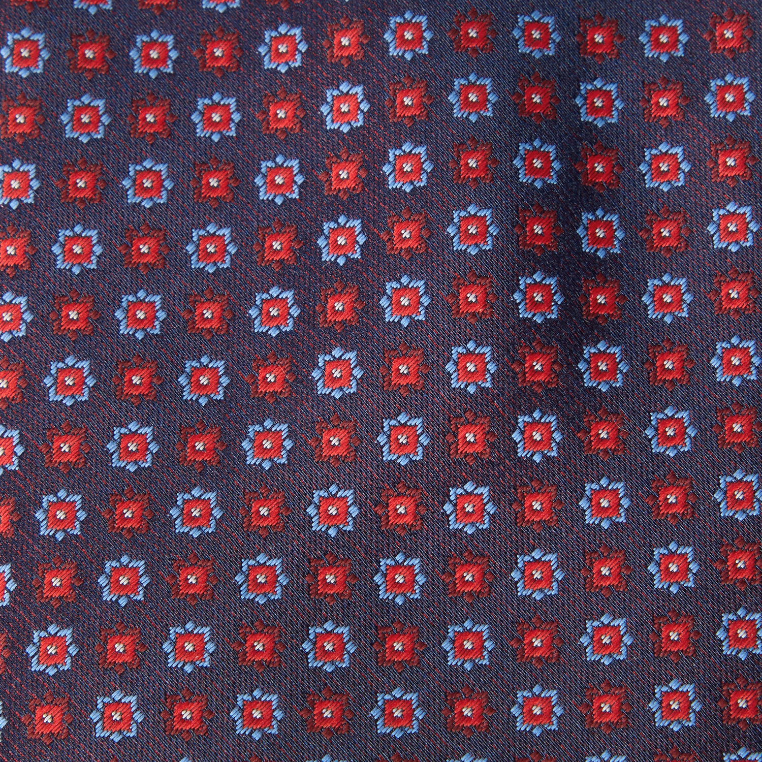 Geometric Floral Tie & Pocket Square Set