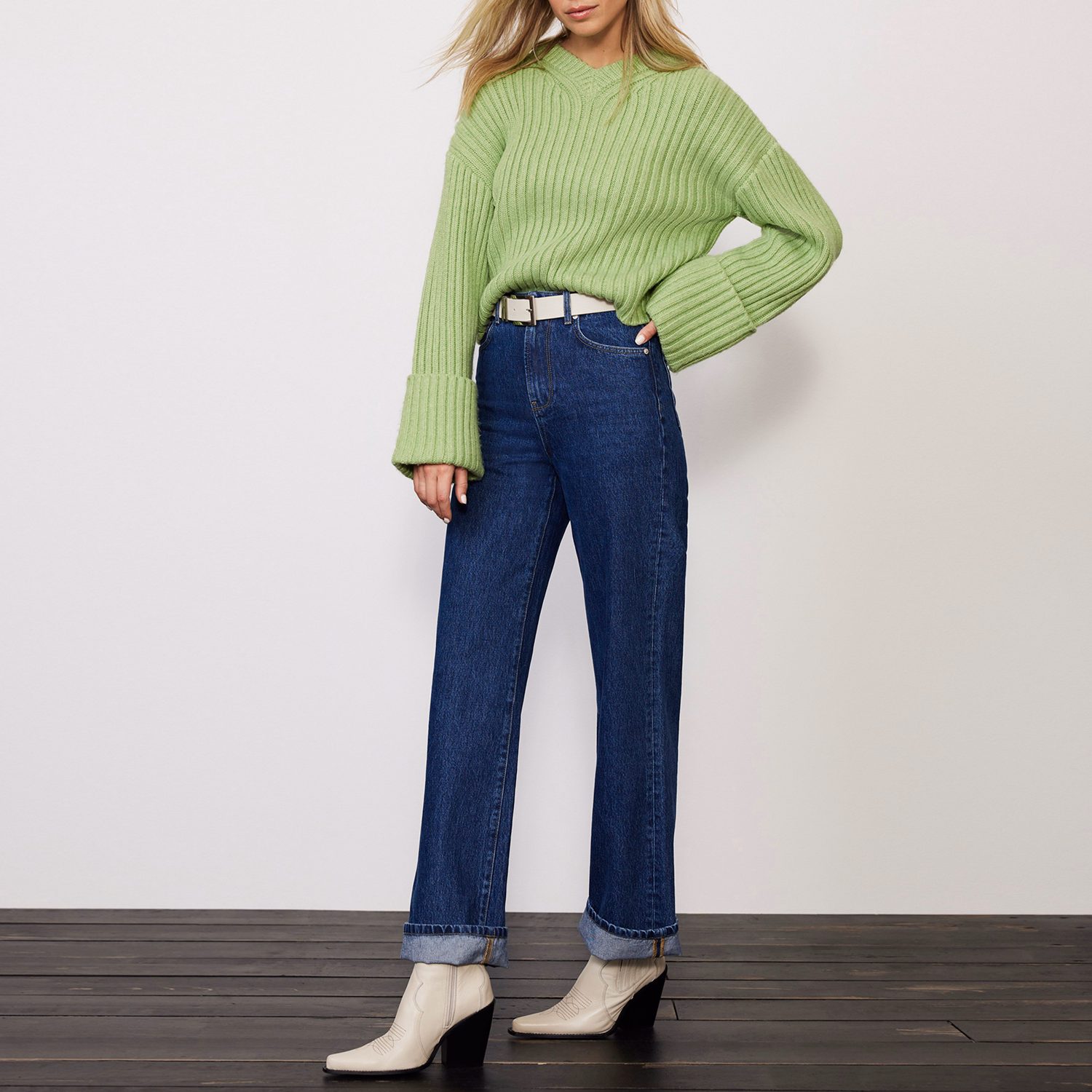 Chunky Knit Ribbed Sweater