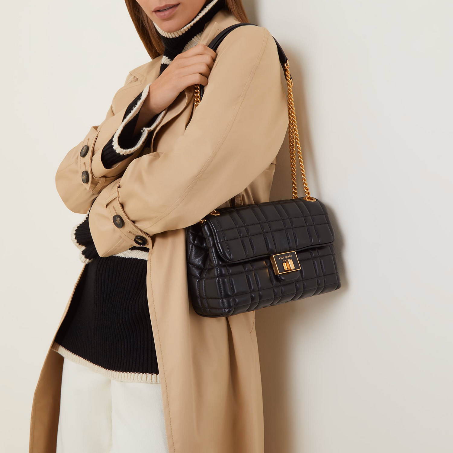 Evelyn Quilted Medium Shoulder Bag