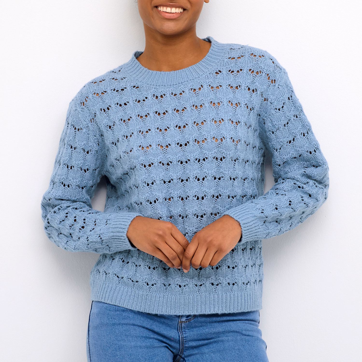 Elena Lace Knit Sweater