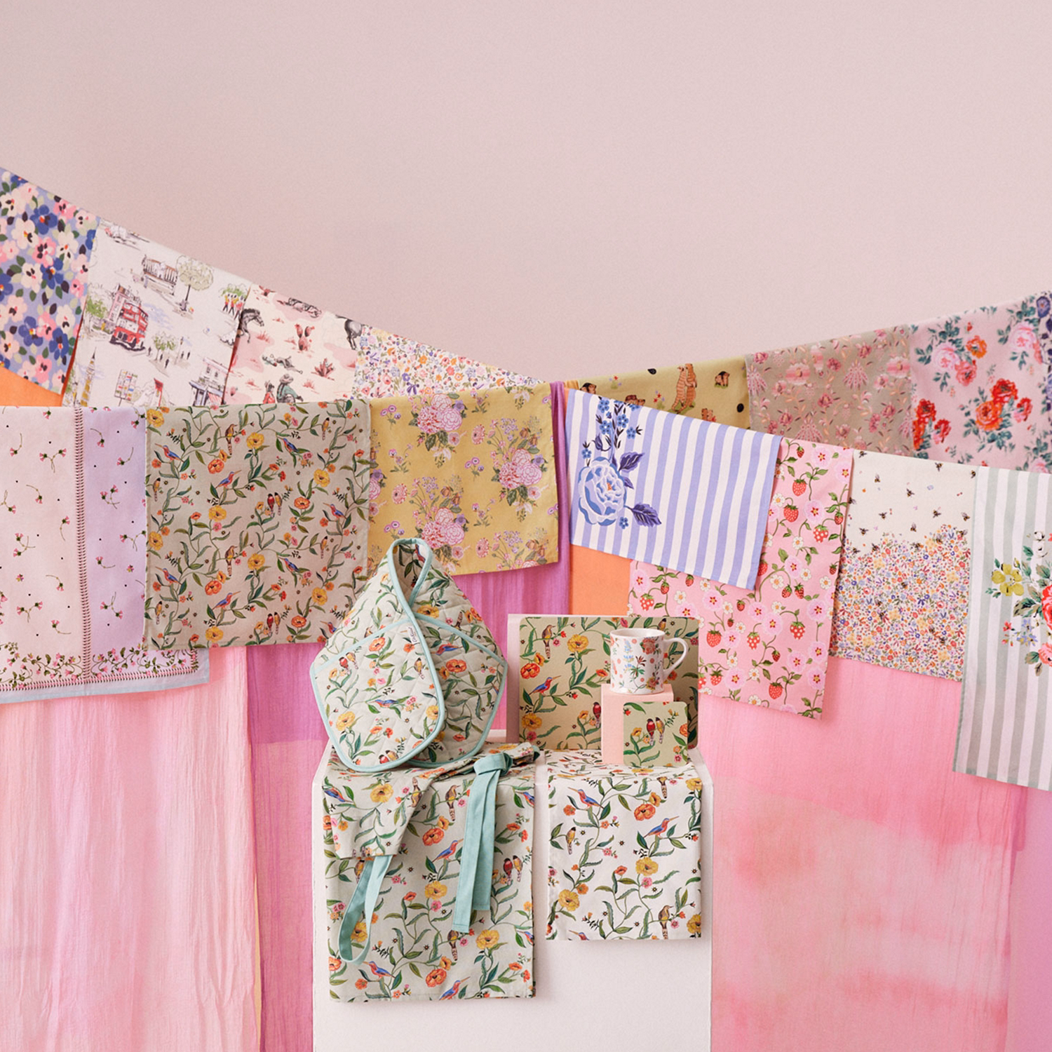 Summer Birds Easy Adjust Apron